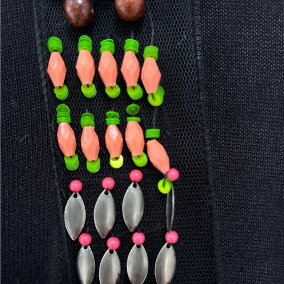 Nanette Lepore Beaded Cardigan Large - Picture 6 of 7